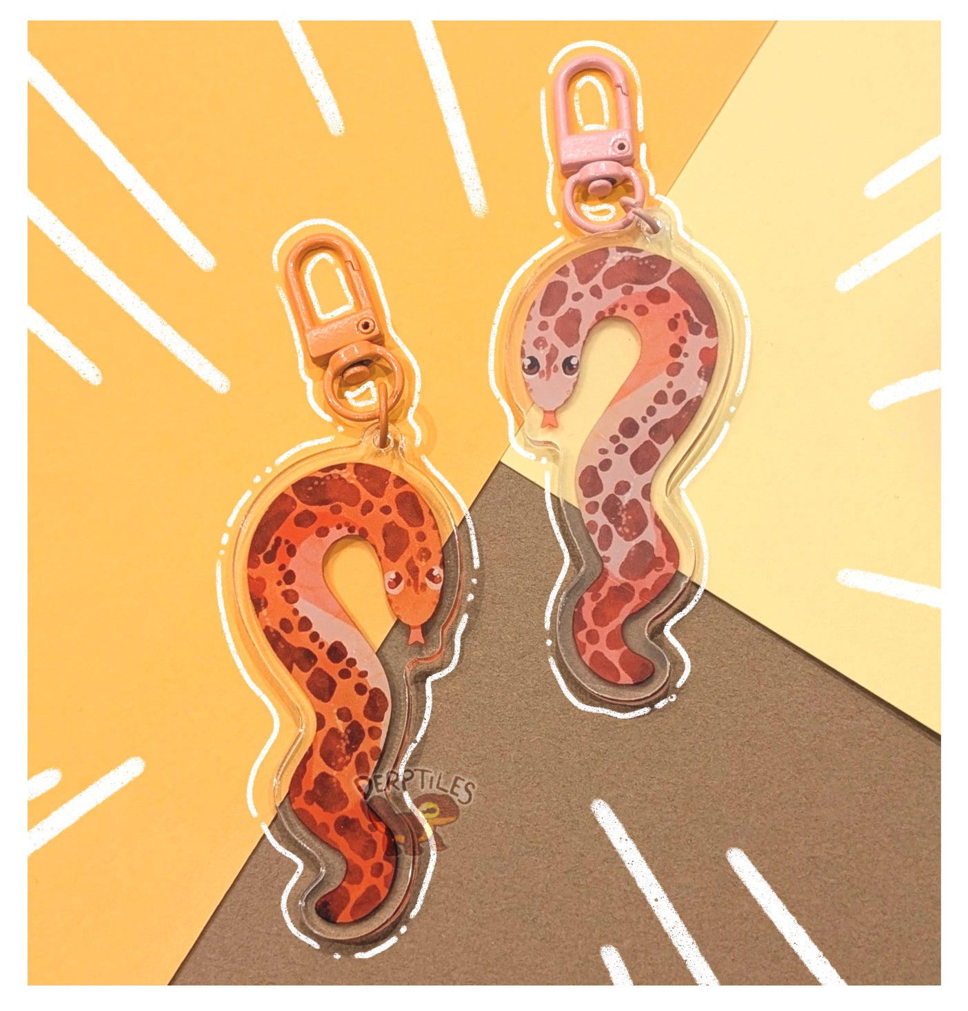 Kenyan Sandboa Acrylic Charm