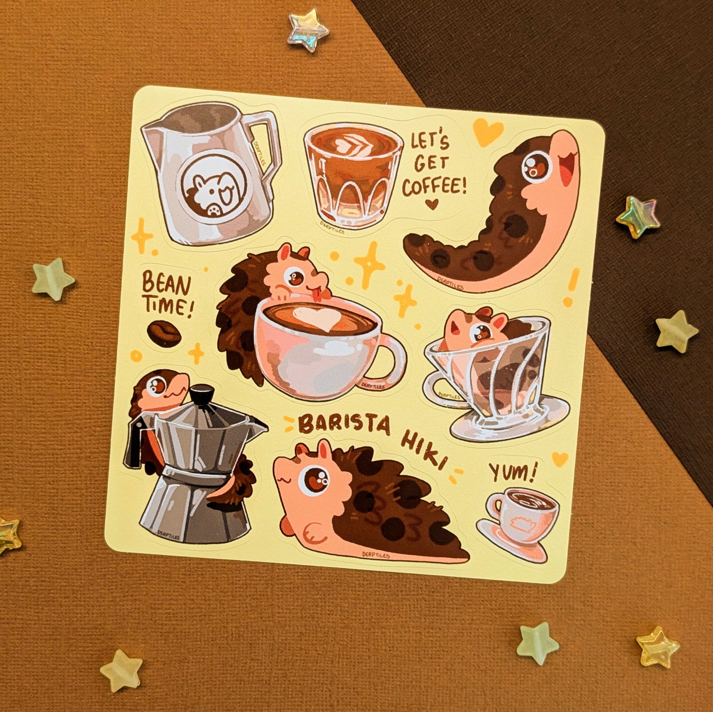 Barista Hiki Sticker Sheet