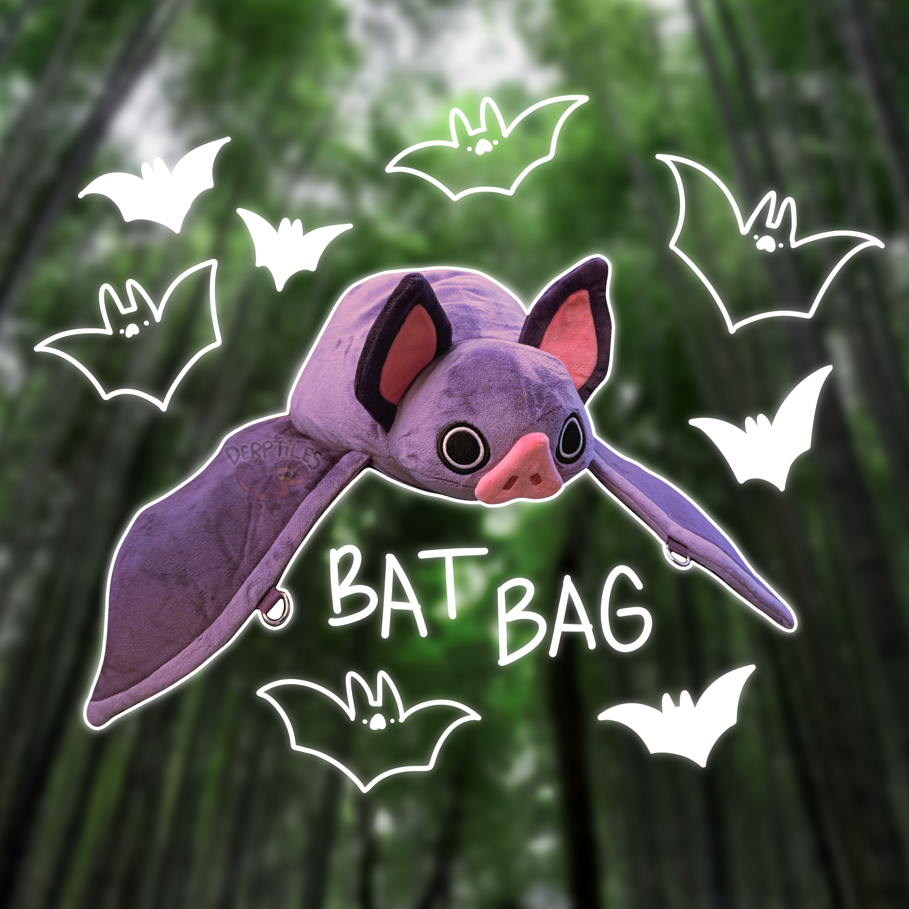 Bat Plush Bag – Derptiles