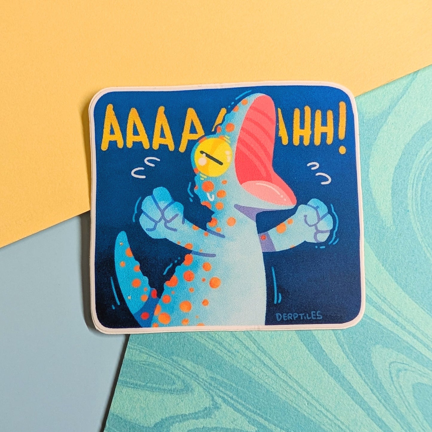 "AAAH" Tokay Gecko Sticker