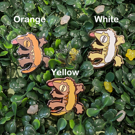 Crested Gecko Enamel Pin