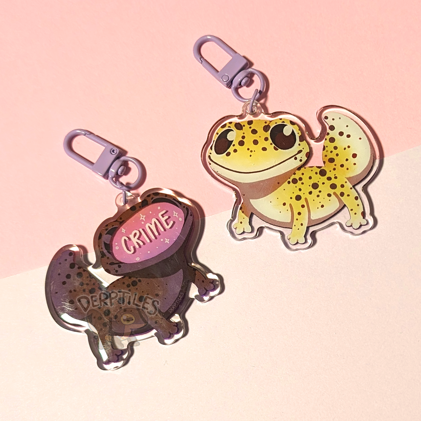 3D "Crime" Leopard Gecko Charm