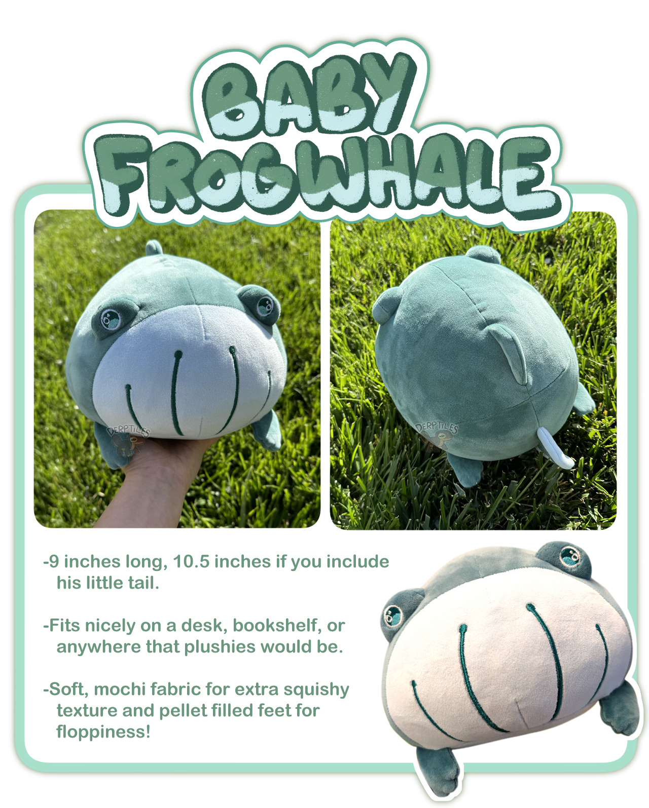Frogwhale Plushie