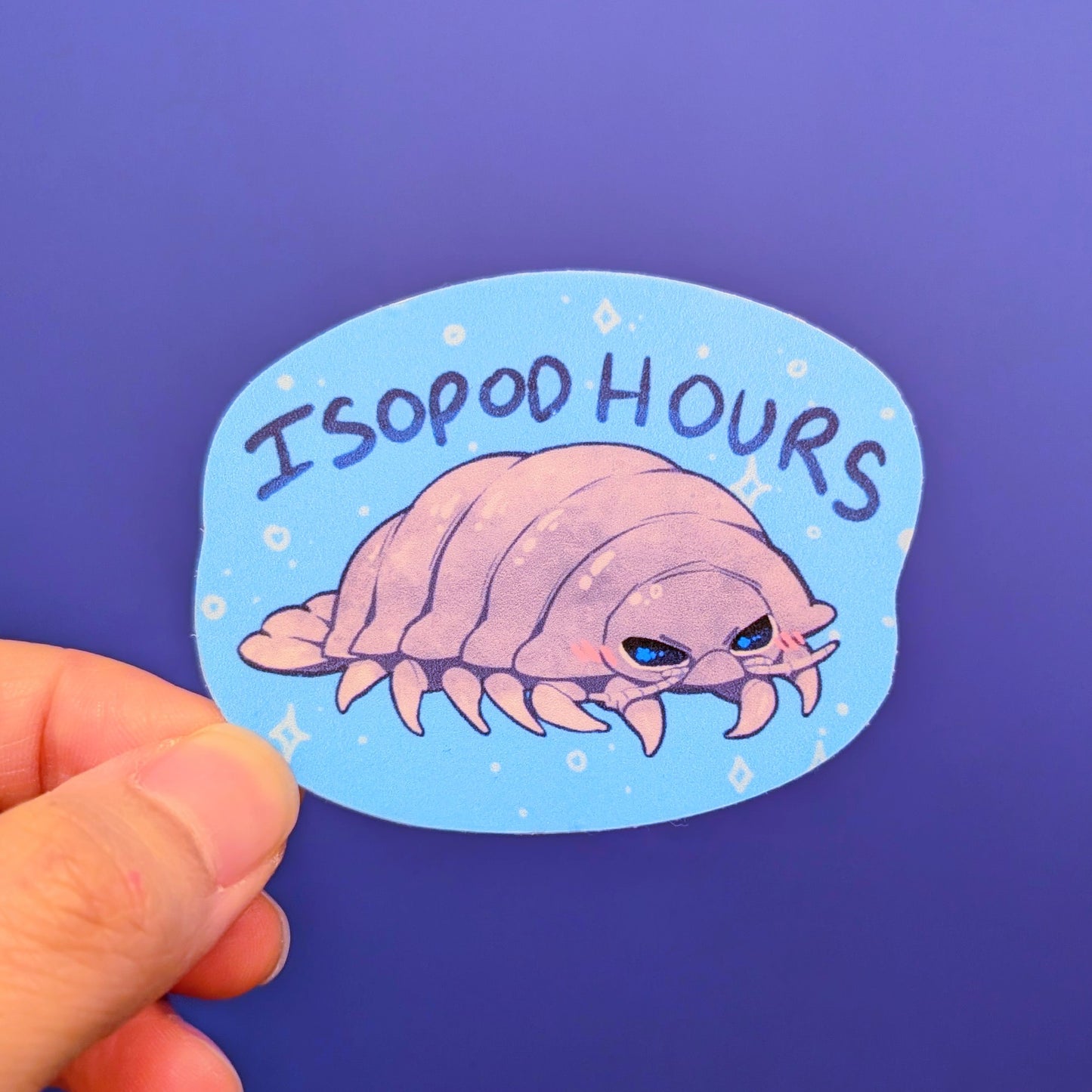 "Isopod Hours" Isopod Sticker