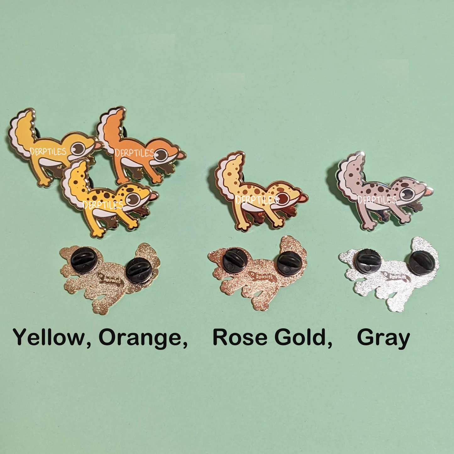 Lep Geck Enamel Pin