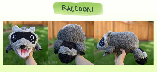Raccoon Plush Bag