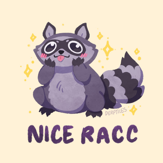 "Nice Racc" Sticker