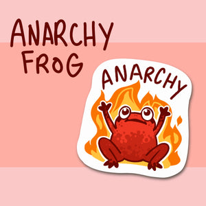 Anarchy Frog Sticker