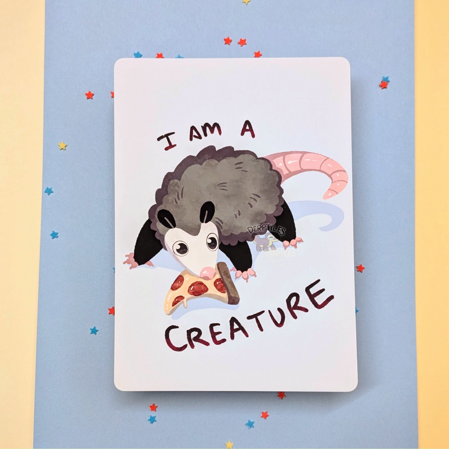 "I am a Creature" Opossum Print