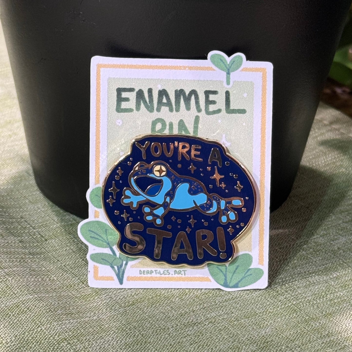 [Limited Edition] "You're a Star!" Milk Frog Enamel Pin