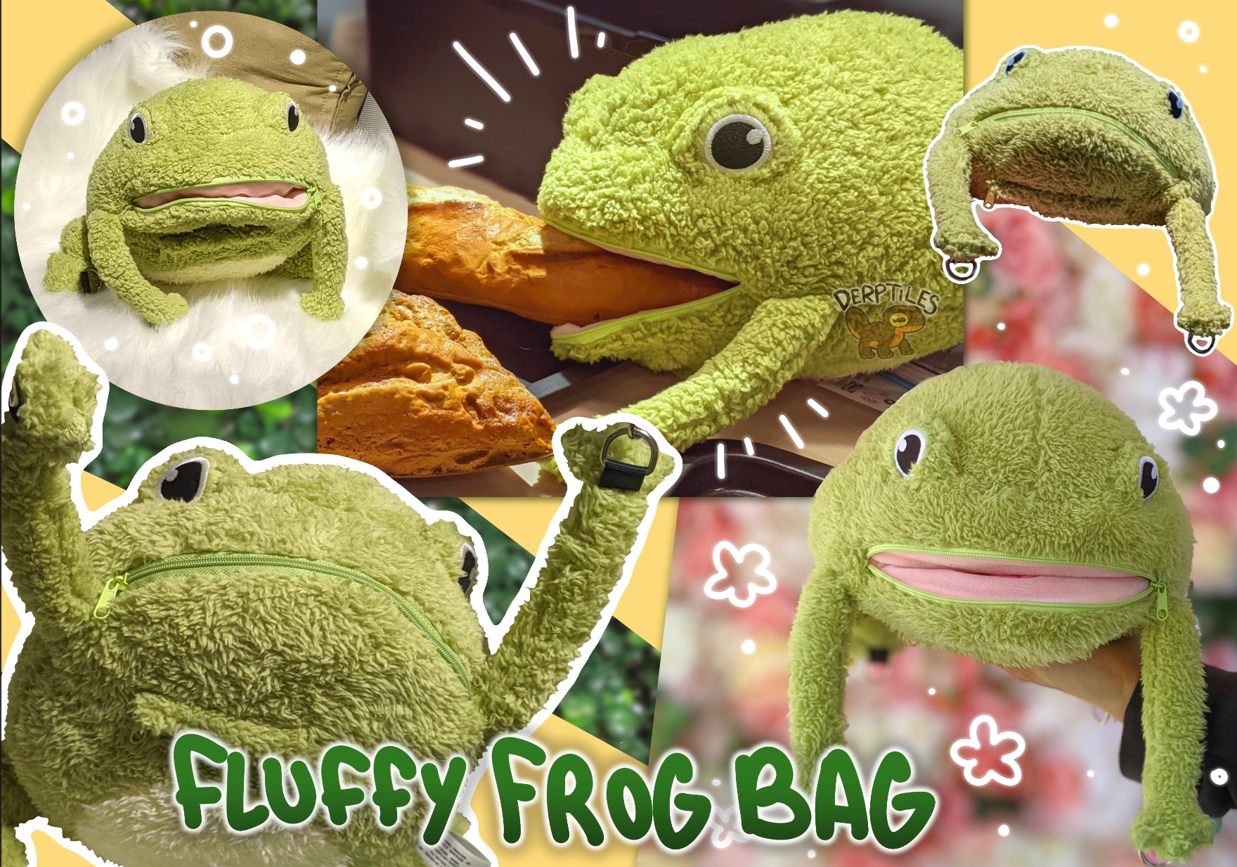 Frog Plush Bag – Derptiles
