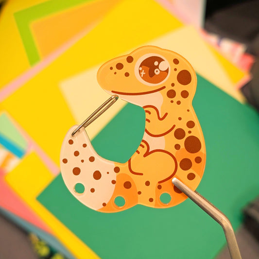 Leopard Gecko Carabiner