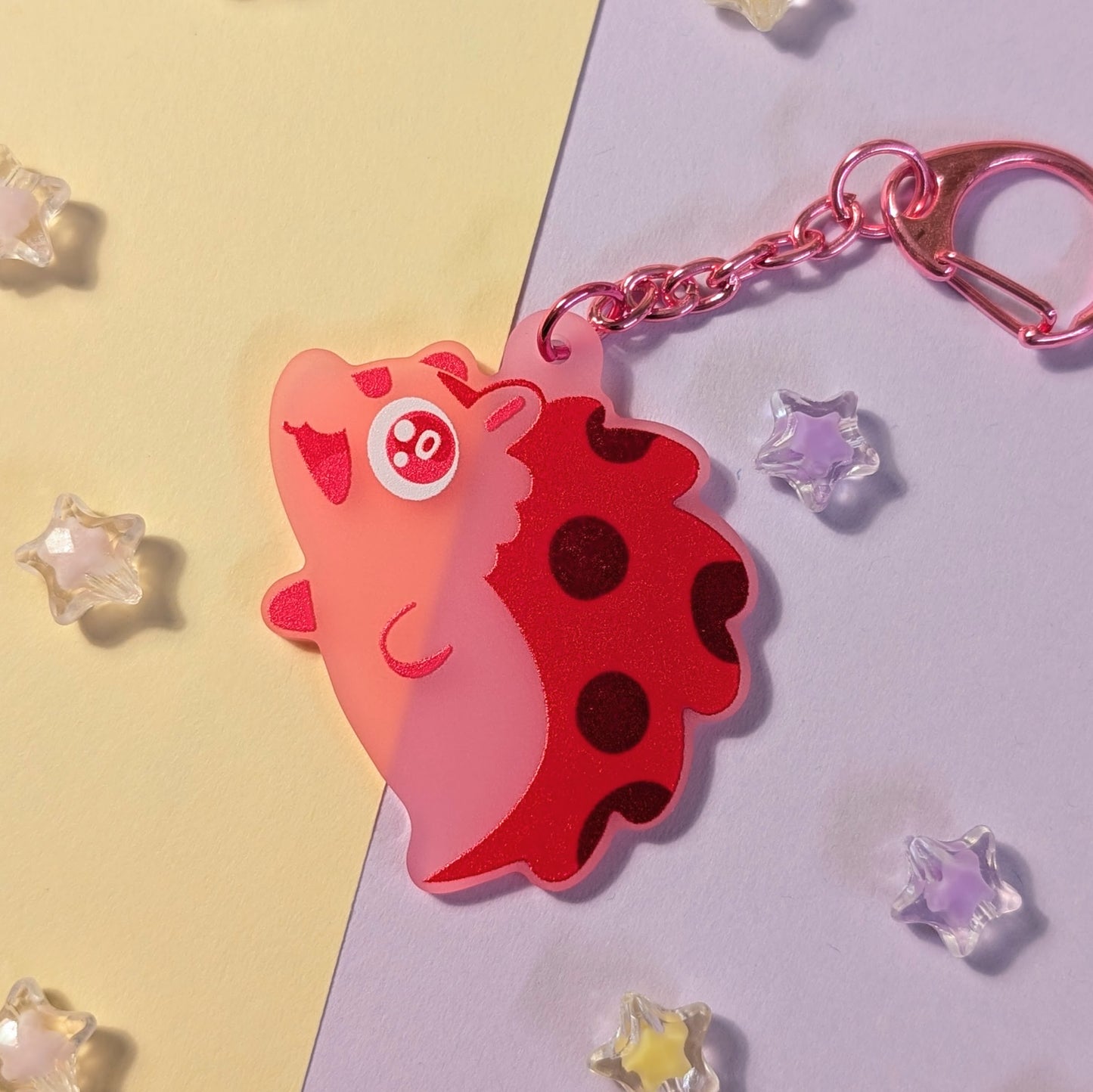 Hiki (Hedgehog) Frosted Acrylic Charm