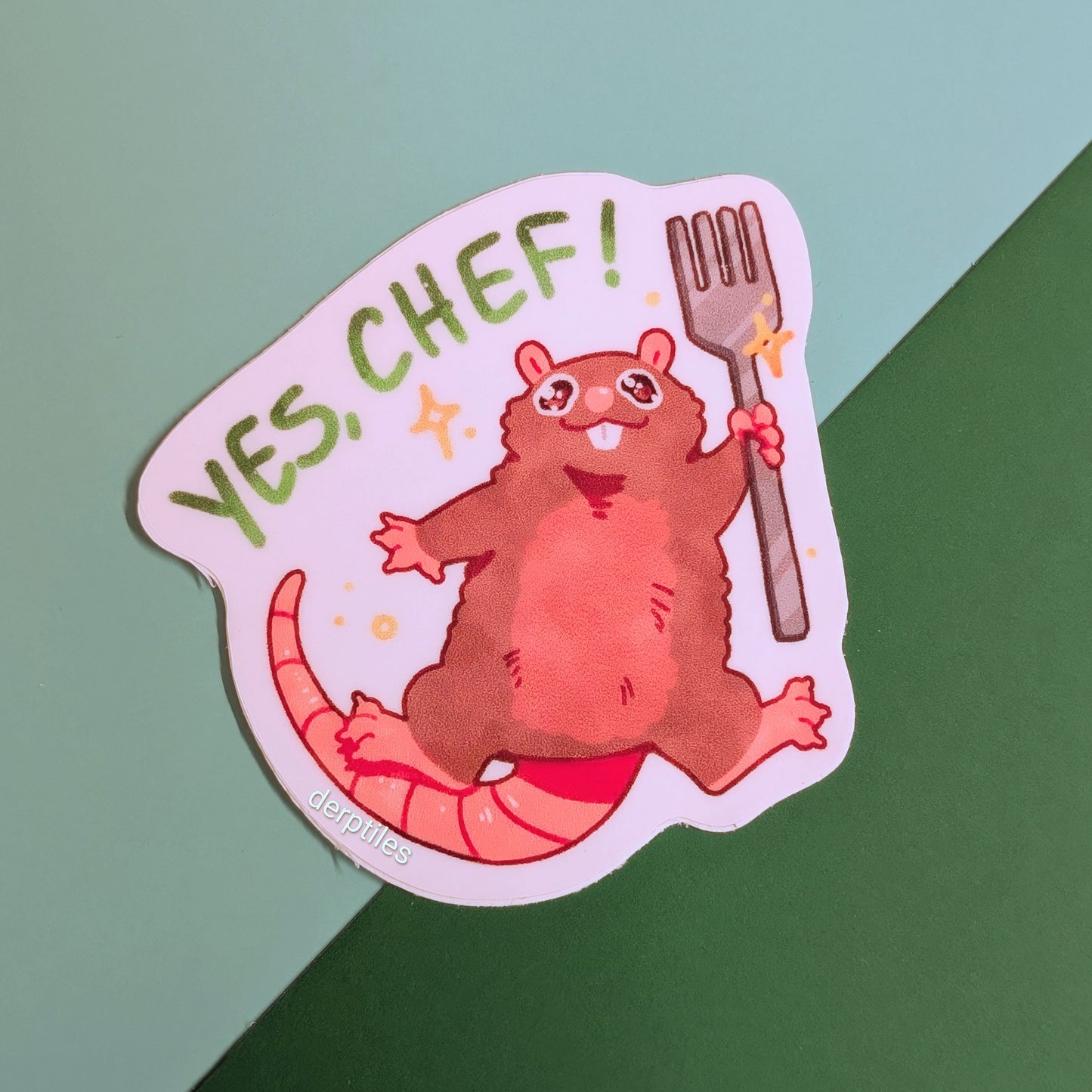 "Yes, Chef!" Rat Sticker