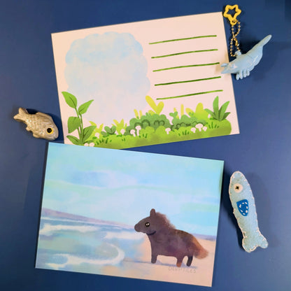 Horse on the Beach Postcard