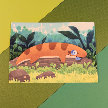 Sunbasking Skonk Postcard