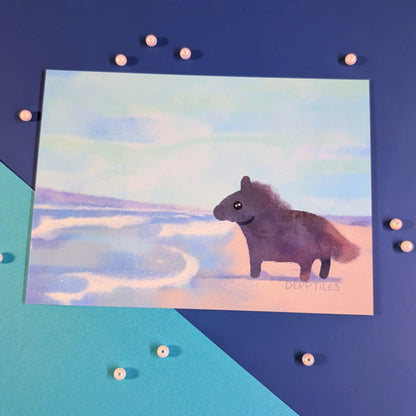 Horse on the Beach Postcard