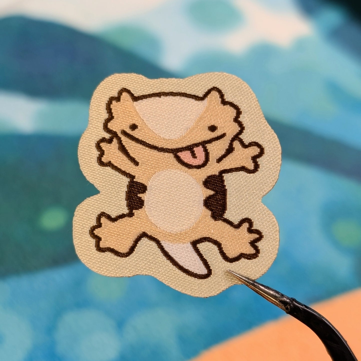 Crested Gecko Iron-On Patch