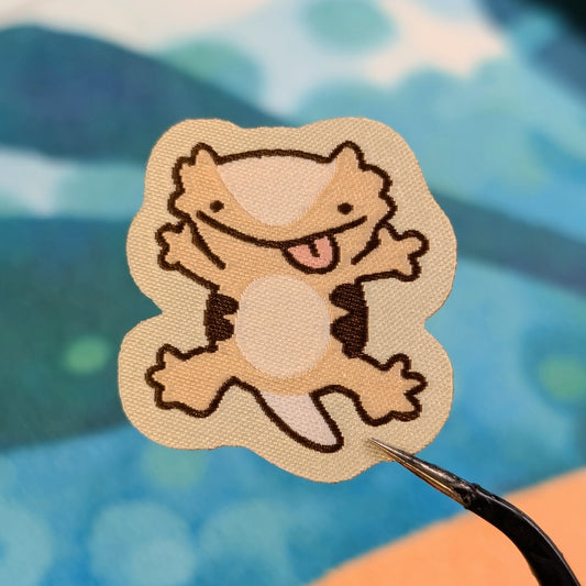 Crested Gecko Iron-On Patch
