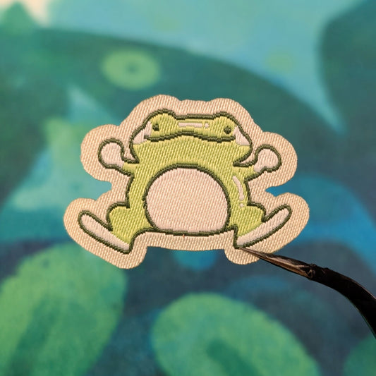 Frog Iron-On Patch