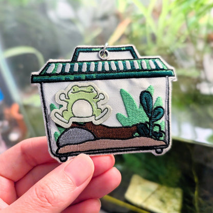 Terrarium Embroidered Keychain