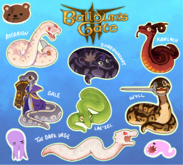 Balldur's Gate Sticker Sheet