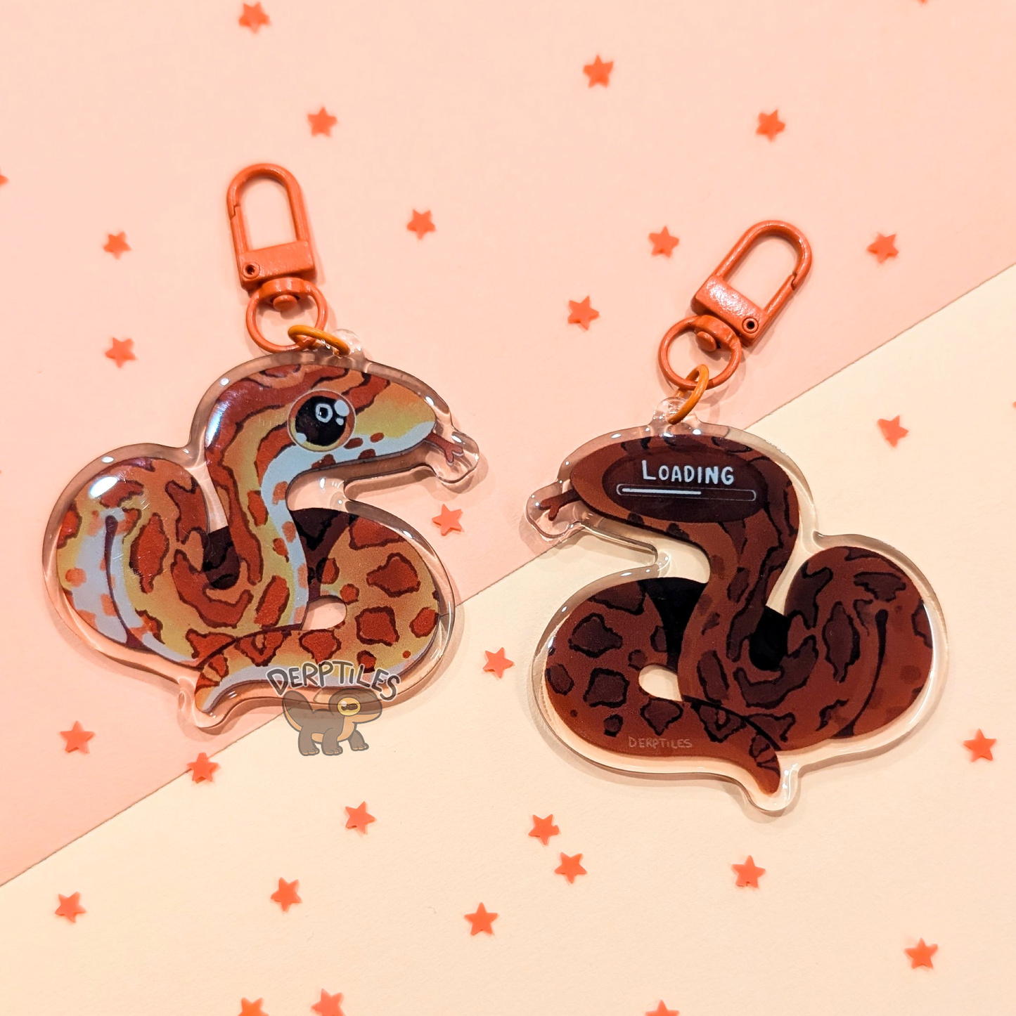 3D "Loading" Corn Snake Charm