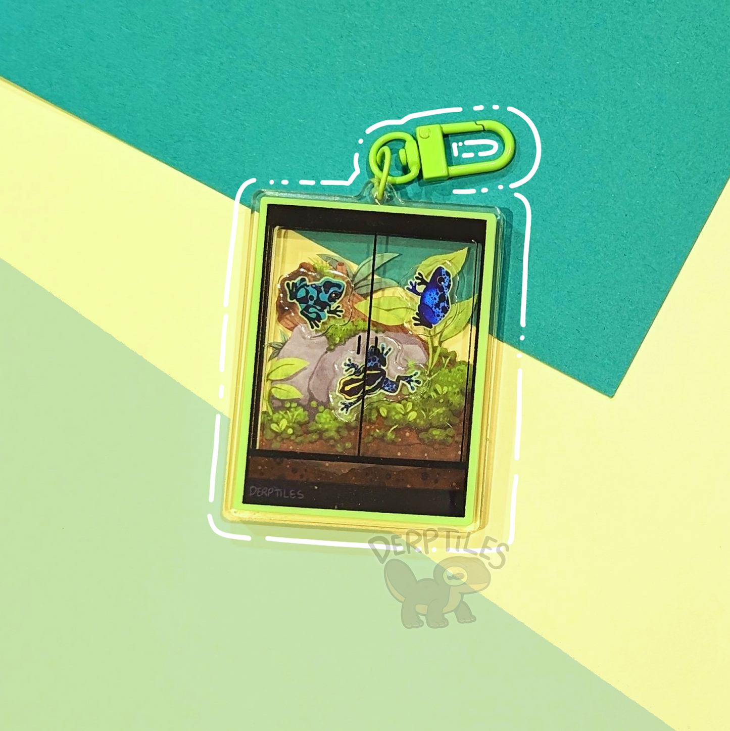 Dart Frog Terrarium Charm (Shake-able!)