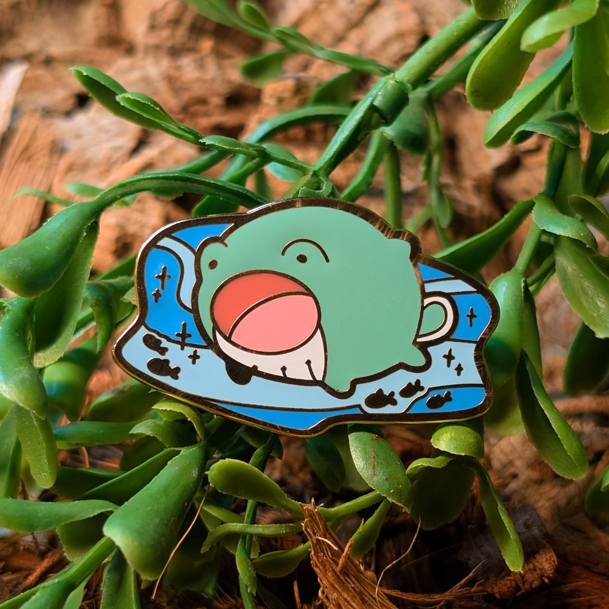 Frogwhale Enamel Pin