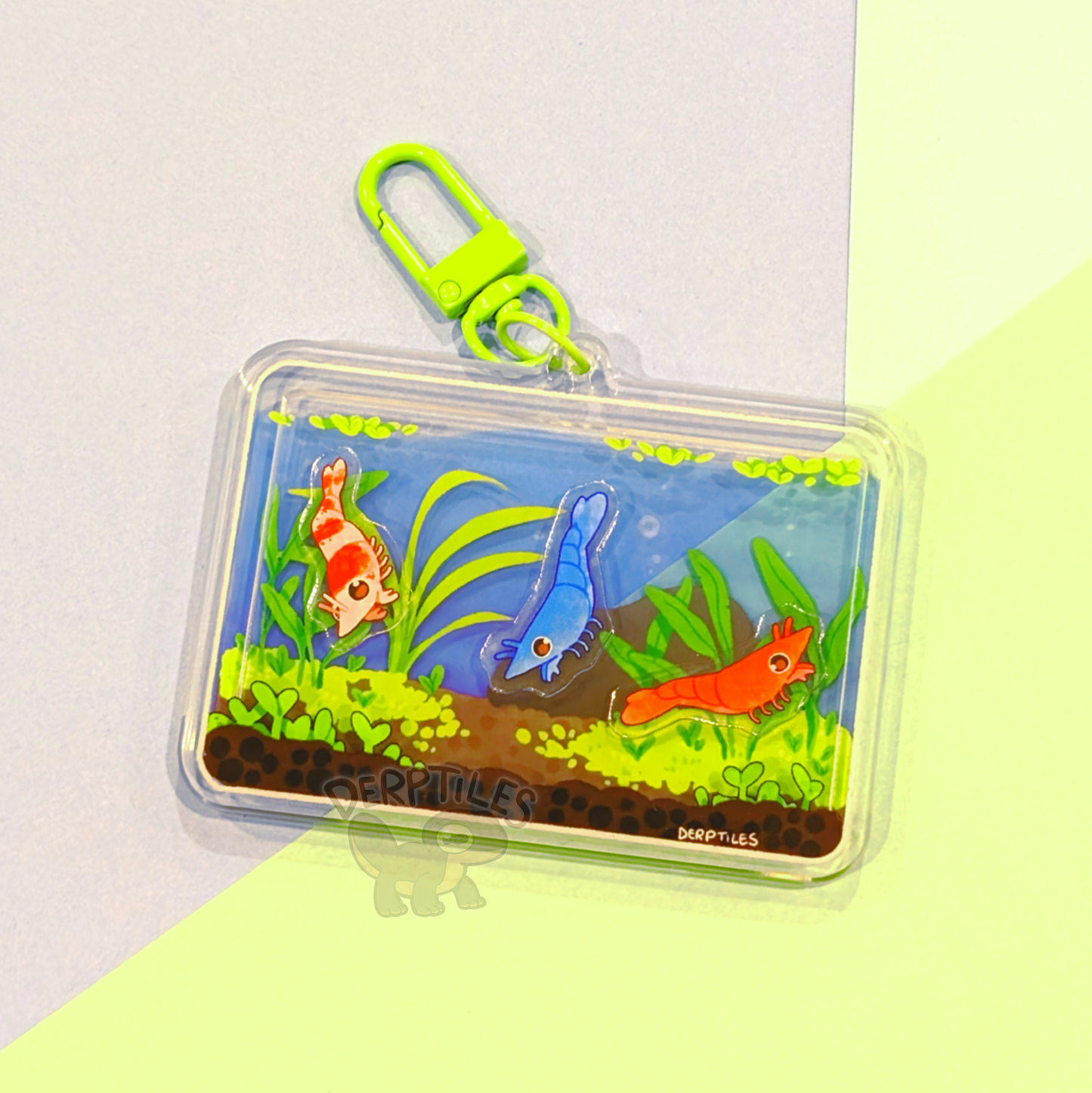 Shrimp Tank Charm (Shake-able!)