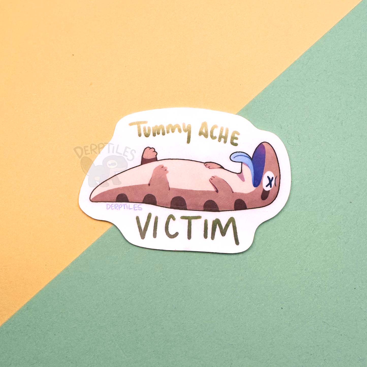 "Tummy Ache Victim" Skonk Sticker