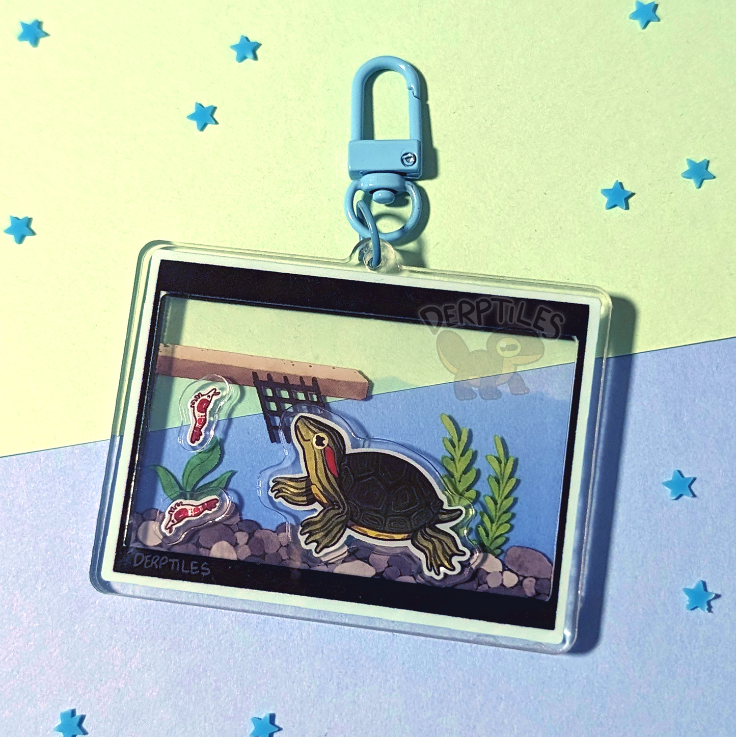 Turtle Tank Charm (Shake-able!)