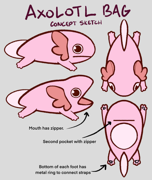 Axolotl Backpack