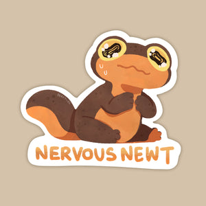 Nervous Newt Sticker