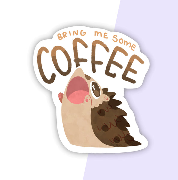 Bring Hiki Some Coffee Sticker