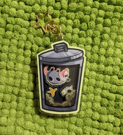 Trashbaby Opossum Charm (Shake-able!)