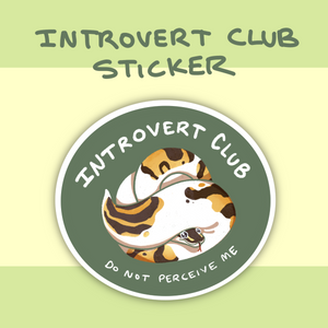 Introvert Club Sticker