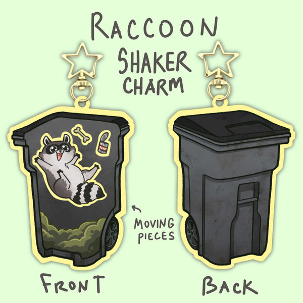 Garbagechild Raccoon Charm (Shake-able!)