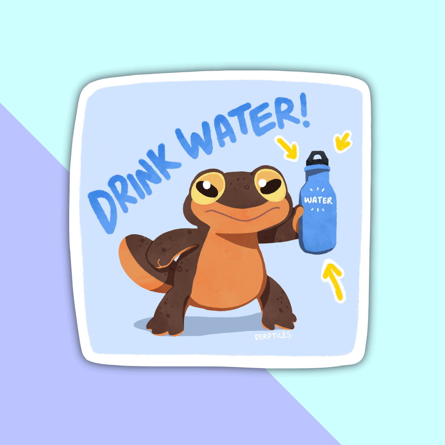 "Drink Water" Noot Sticker