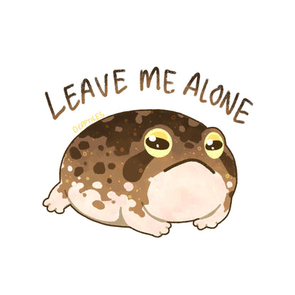 "Leave Me Alone" Desert Rain Frog Sticker