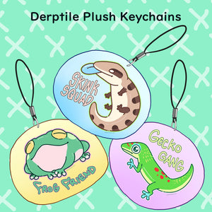 Derptile Plush Keychain-Choctopi Arts