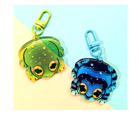 Semi-Transparent Frog Charms