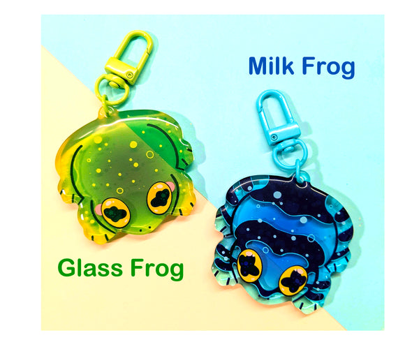Semi-Transparent Frog Charms