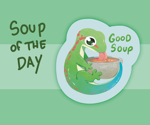 Good Soup Gecko Sticker