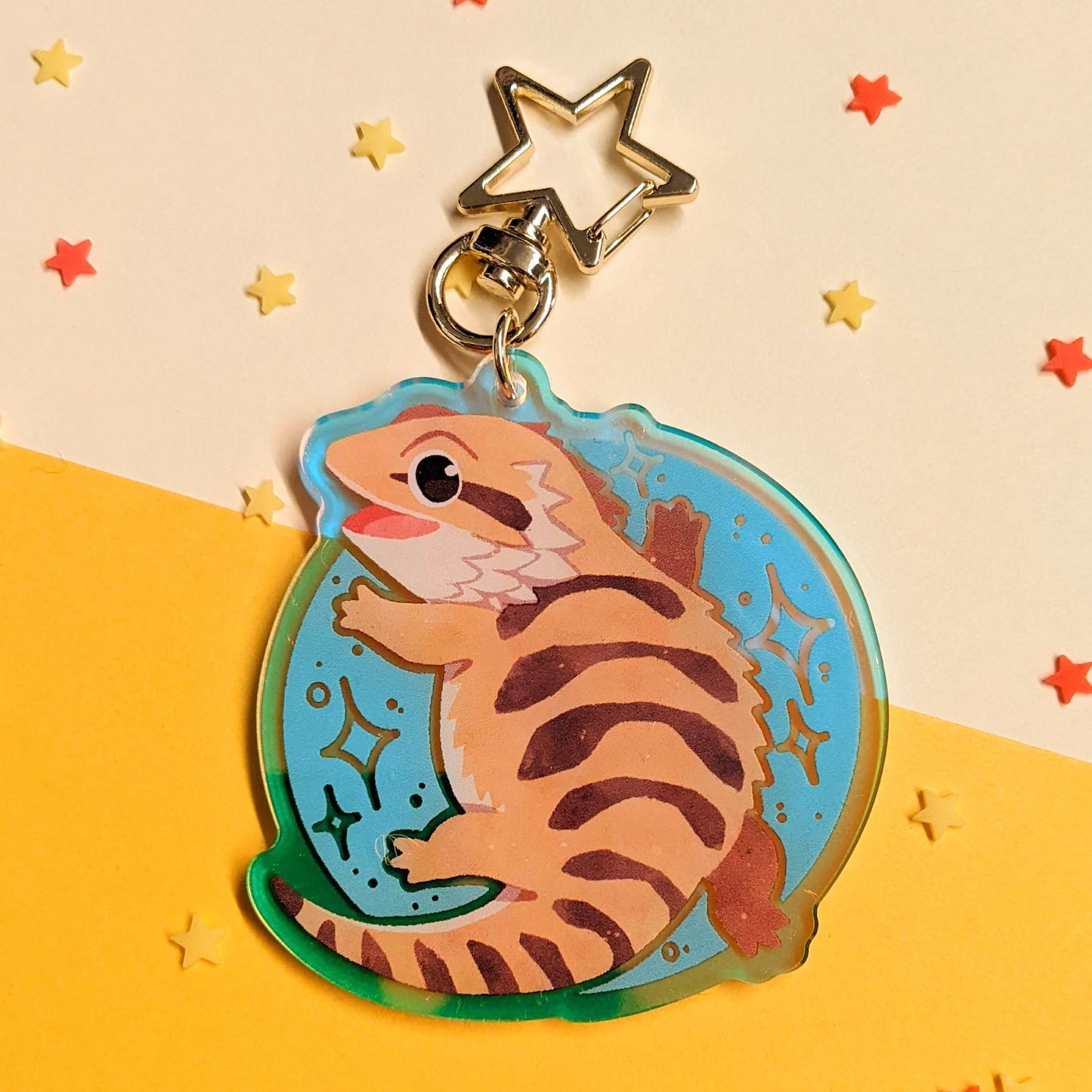 Holo Beardie Charm