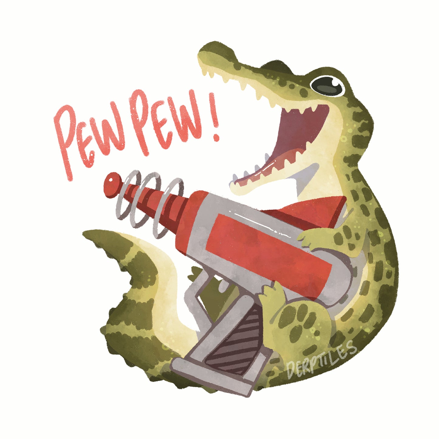 "Pew Pew" Baby Croc Laser Sticker