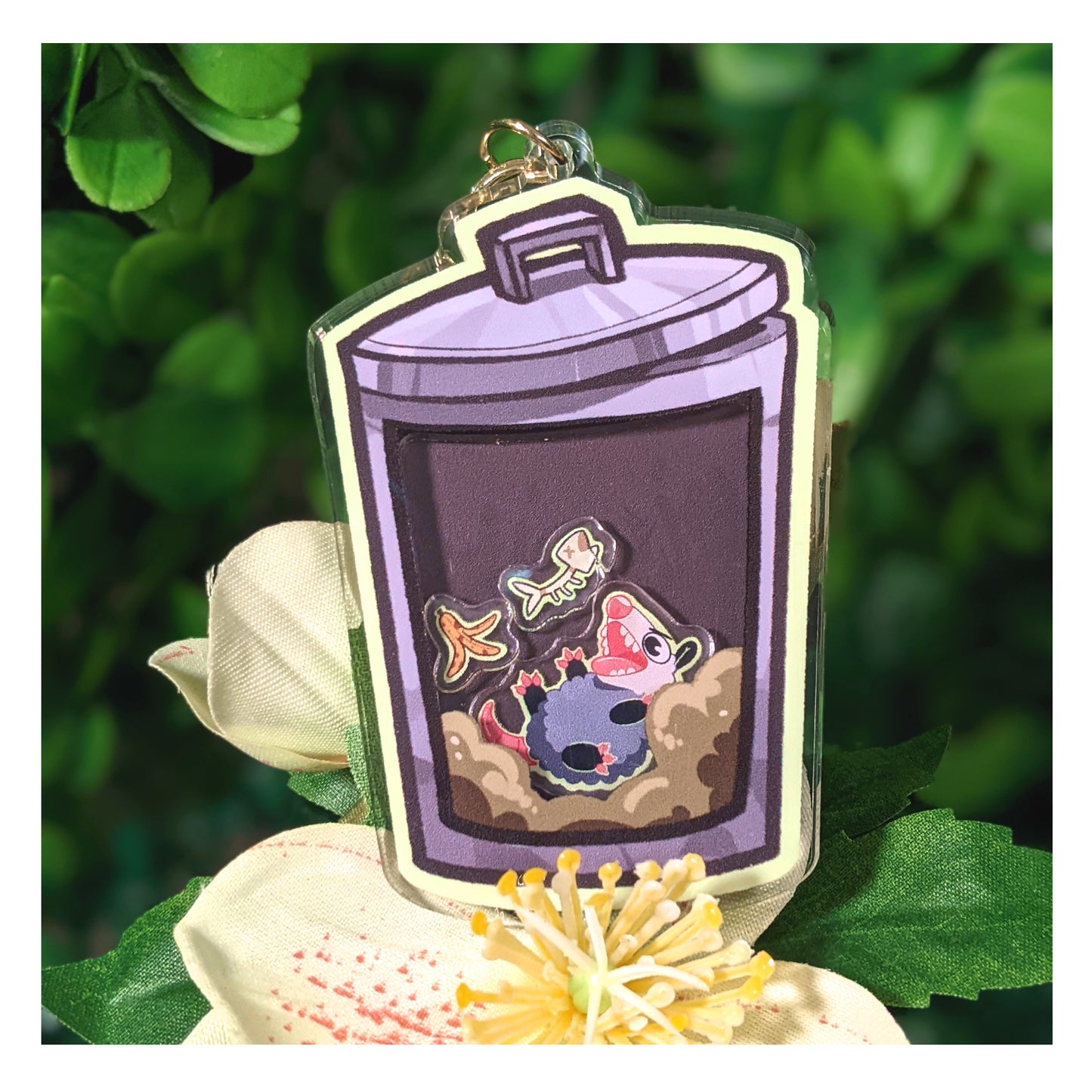 Trashbaby Opossum Charm (Shake-able!)