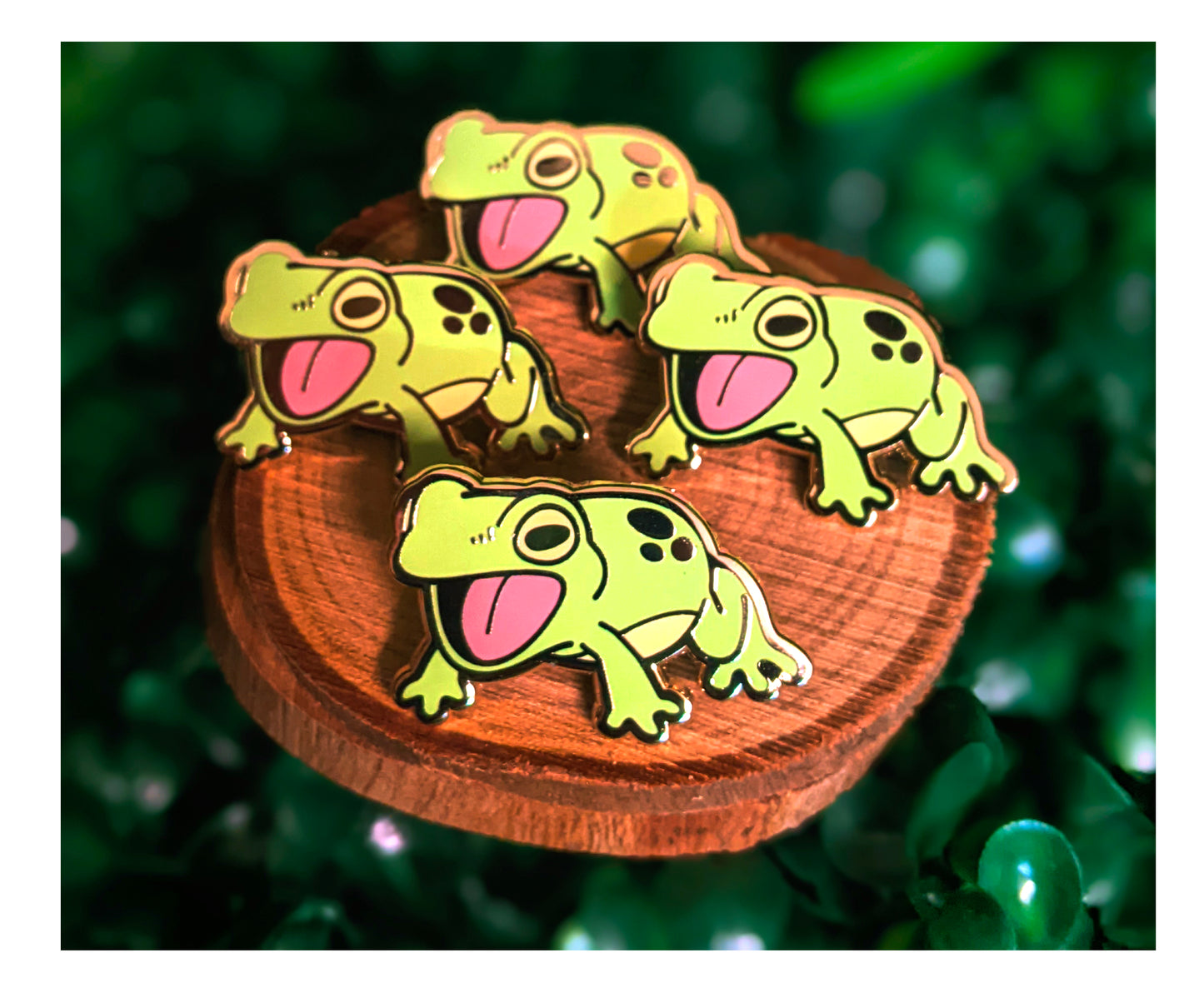 Yelling Frog Enamel Pin